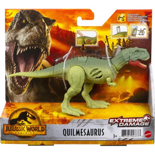 Mattel Jurassic World Extreme Damage Quilmesaurus Φιγούρες Δεινοσαύρων Με Σπαστά Μέλη GWN13 / GWN17 887961943733