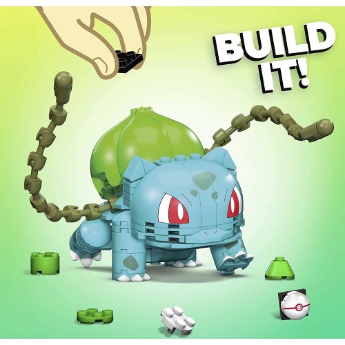 MEGA Construx Pokemon Bulbasaur, 175 Bricks And Pieces, Over 4-Inches Tall, Ages 7+ GKY95 / GVK83 887961928761