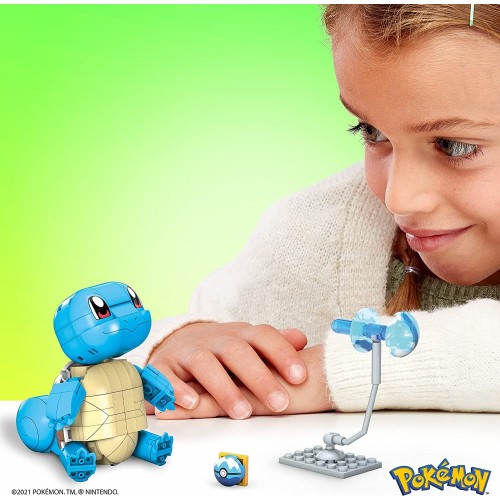 MEGA Pokemon Build And Show Squirtle, Building Set With 199 Bricks Special Pieces GKY95 / GYH00 887961971538