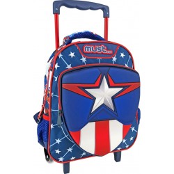 Diakakis imports Τσάντα Τρόλλευ Νηπίου 27Χ10χ31 2 Θήκες Captain America 000506023 5205698551475