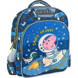 Diakakis imports Τσάντα Πλάτης Νηπίου 27Χ10χ31 2 Θηκες George Space Travel 000482685 5205698541827