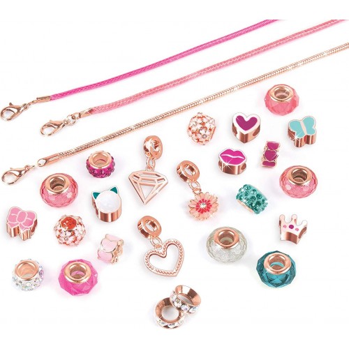 Make It Real Jewellery Making Sets For Children Halo Charms Bracelets Think Pink 1722 695929017224
