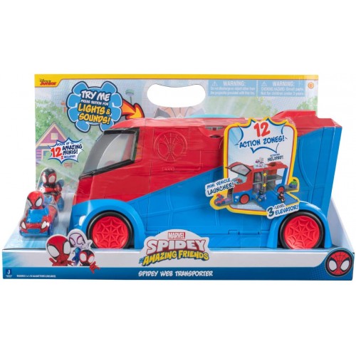 Jazwares Spidey - Vehicle Transporter + 2 Minis 35cm with Sound and Light SNF0051 191726409731