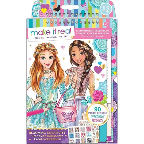 Make It Real Fashion Design Sketchbook Blooming Creativity 3202 695929032029