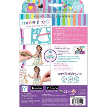 Make It Real Fashion Design Sketchbook Blooming Creativity 3202 695929032029