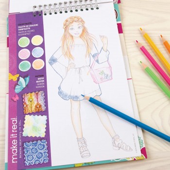 Make It Real Fashion Design Sketchbook Blooming Creativity 3202 695929032029