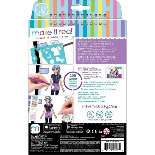 Make It Real Fashion Design Sketchbook: Pastel Pop.  3205 695929032050