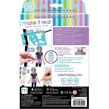 Make It Real Fashion Design Sketchbook: Pastel Pop.  3205 695929032050