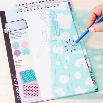 Make It Real Fashion Design Sketchbook: Pastel Pop.  3205 695929032050