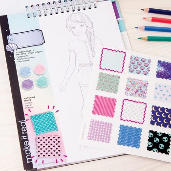 Make It Real Fashion Design Sketchbook: Pastel Pop.  3205 695929032050