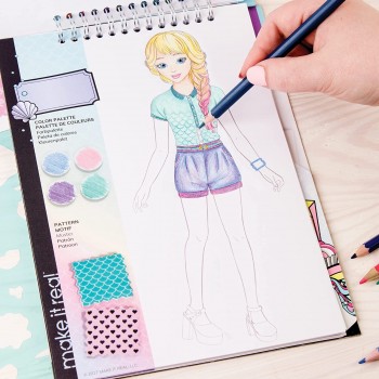 Make It Real Fashion Design Sketchbook: Pastel Pop.  3205 695929032050