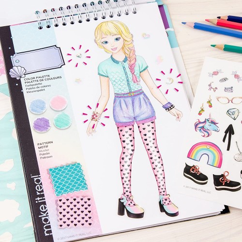 Make It Real Fashion Design Sketchbook: Pastel Pop.  3205 695929032050