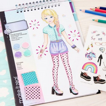 Make It Real Fashion Design Sketchbook: Pastel Pop.  3205 695929032050