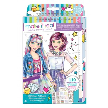 Make It Real Fashion Design Sketchbook Digital Dream 3203 695929032036