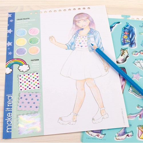 Make It Real Fashion Design Sketchbook Digital Dream 3203 695929032036