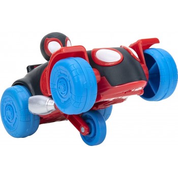 Jazwares Spidey - Pullback Όχημα 15Cm Με Φιγούρα W1 - Webbed Wheelies Miles Morales Spider-Man, Red And Black JWS00014-A / 2 191