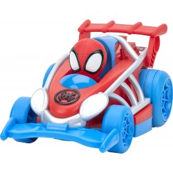 Jazwares Spidey And His Amazing Friends Webbed Wheelie Pull Back Vehicle Built Super Hero-Toys JWS00014-A / 1 191726398585