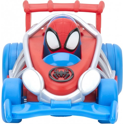 Jazwares Spidey And His Amazing Friends Webbed Wheelie Pull Back Vehicle Built Super Hero-Toys JWS00014-A / 1 191726398585