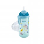 NUK Παγουράκι Με Καλαμάκι Flexi Cup Soft 300Ml - 2 Σχέδια 10255410 4008600310259