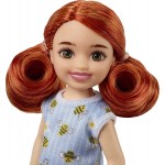 Mattel Τσελσι και Φιλες Barbie Chelsea Doll red Hair Wearing Bumblebee and Flower-print Dress and Blue Sandals DWJ33 / HGT04 194