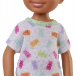 Mattel Celsi And Friends Boy Doll (Brunette) Colorful Printed T-Shirt, Blue Shorts and White Shoes DWJ33 / HGT06 194735056866