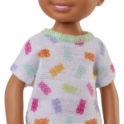 Mattel Celsi And Friends Boy Doll (Brunette) Colorful Printed T-Shirt, Blue Shorts and White Shoes DWJ33 / HGT06 194735056866
