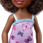 Mattel Τσελσι και Φιλες Barbie Chelsea Doll curly Brunette Hair Wearing Butterfly-print Dress and Pink Shoes DWJ33 / HGT03 19473