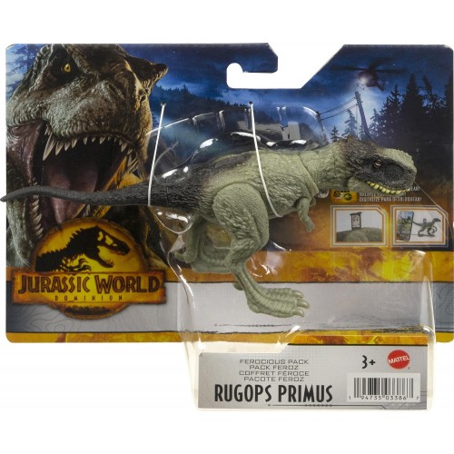 Mattel Jurassic World Dominion Ferocious Pack Rugops Primus Dinosaur HDX18 / HDX28 194735033867