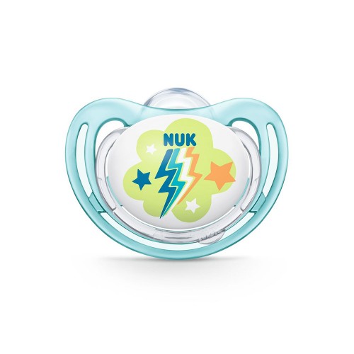NUK Freestyle Silicone Orthodontic Pacifier with case 6-18m 1p. 10736704 4008600387466