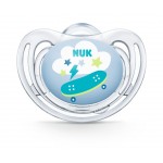 NUK Freestyle Ορθοδοντική Πιπίλα Σιλικόνης με Θήκη 6-18μ, 1τμχ. 10736704 4008600387466