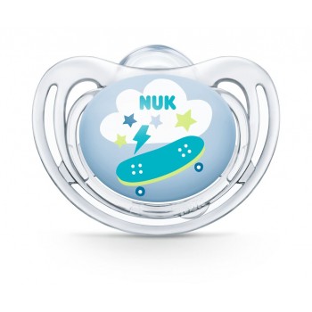 NUK Freestyle Silicone Orthodontic Pacifier with case 6-18m 1p. 10736704 4008600387466