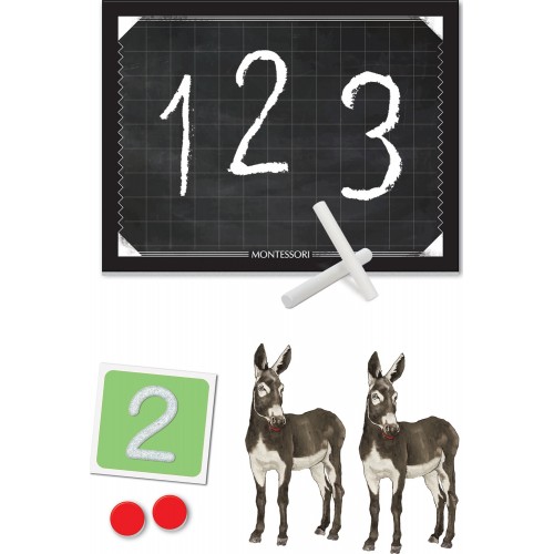 Clementoni Montessori Educational Game The Numbers For Ages 4-6 1024-63221 8005125632213