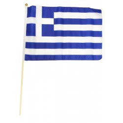 OEM Ελληνική Σημαία 30X40 Με Ξύλινο Κοντάρι 196181 5221275897057