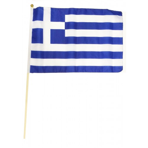 OEM Ελληνική Σημαία 30X40 Με Ξύλινο Κοντάρι 196181 5221275897057