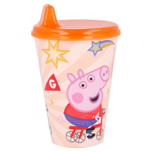 Stor Peppa Easy Sipper Glass 430ML B41284 8412497412846