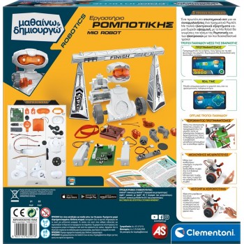 Clementoni Science And Play Robotics Educational Game Robotics Laboratory Mio Robot For Ages 8+ 1026-63527 8005125635276