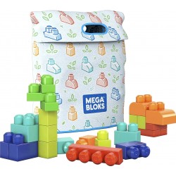 MEGA Build n Play Bag Building Set, 60 big building blocks made from plant-based plastics GVX10 887961934564