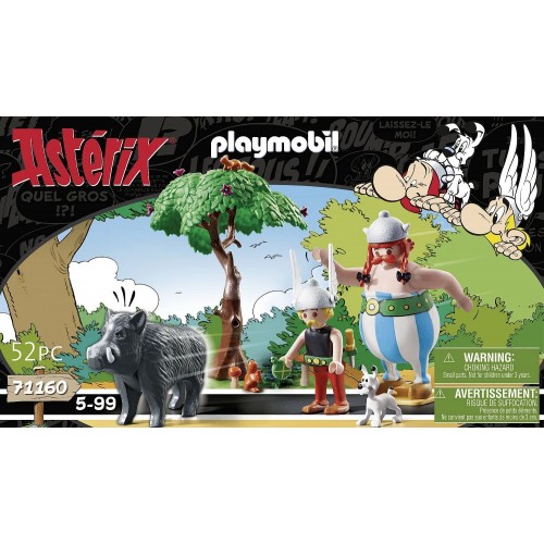 Playmobil Asterix Wild Boar Hunting, With Tilting Tree 71160 4008789711601