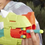 Hasbro Nerf Dinosquad Armorstrike Dart Blaster, 8-dart Rotating Drum, Drop Grip, 16 Elite Darts, Anklyosaurus F5855 501099415511