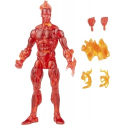 Hasbro Marvel Legends Series Retro Fantastic Four The Human Torch 6-Inch Action Figure Toy, Includes 5 Accessories F0351 5010993