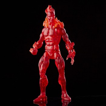Hasbro Marvel Legends Series Retro Fantastic Four The Human Torch 6-Inch Action Figure Toy, Includes 5 Accessories F0351 5010993
