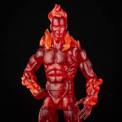 Hasbro Marvel Legends Series Retro Fantastic Four The Human Torch 6-Inch Περιλαμβάνει 5 Αξεσουάρ F0351 5010993842544