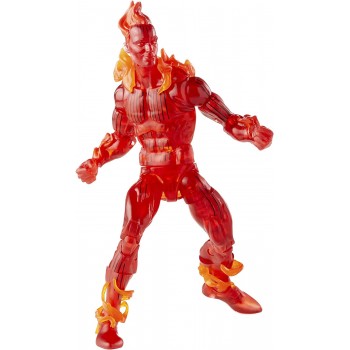 Hasbro Marvel Legends Series Retro Fantastic Four The Human Torch 6-Inch Περιλαμβάνει 5 Αξεσουάρ F0351 5010993842544