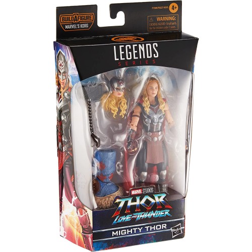 Hasbro Marvel Legends Series Thor: Love and Thunder Mighty Thor 6-inch 4 Accessories, 1 Build-a-figure F1060 5010993964369