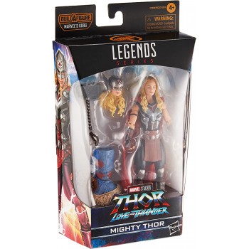 Hasbro Marvel Legends Series Thor: Love and Thunder Mighty Thor 6-inch 4 Accessories, 1 Build-a-figure F1060 5010993964369