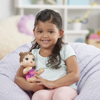 Hasbro Baby Alive Splash N Snuggle Brunette Hair E8716 / E8722 5010993710799