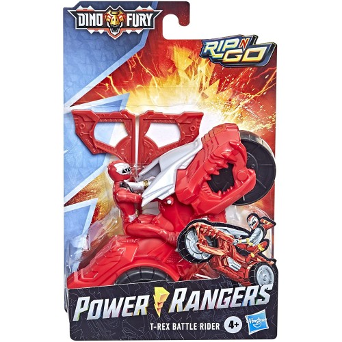 Hasbro Power Rangers Dino Fury Rip N Go T-Rex Battle Rider And Red Ranger 6-Inch-Scale Vehicle F3938 / F4213 5010993933549