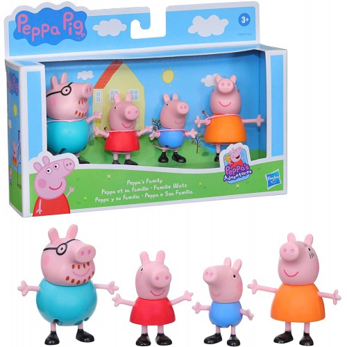 Hasbro Peppa Pig Peppas Adventures Family Figure 4-Pack 4 Φιγούρες F2171 / F2190 5010993834600