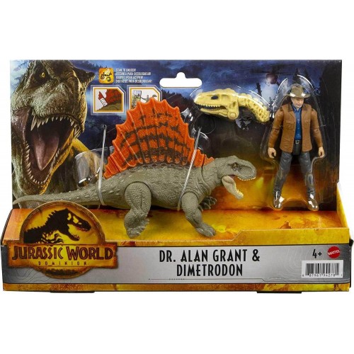 Mattel Jurassic World Dr. Alan & Grant Dimetrodon HDX46 / GWM25 887961942781
