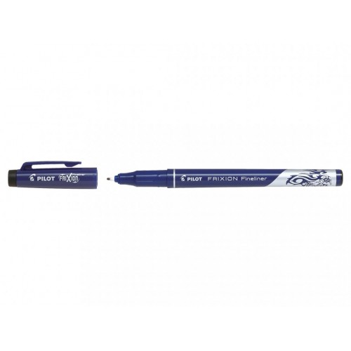 PILOT Frixion Fineliner Felt Pen 1.3 mm Tip Erasable, Black SW-FF-B 4902505560606